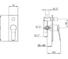 Pop Shower Mixer W Diverter Specs