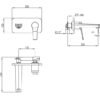Pop Wall Mtd Basin Mixer Specs