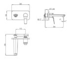 Pop Wall Mtd Basin Mixer Specs