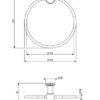 Provincial Towel Ring Specs