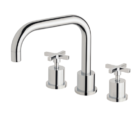 Ra100 Chr Radii Basin Set Swivel 160mm Squareline 3