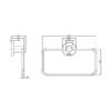 Radii Guest Towel Holder Round Or Square Back Plate 04