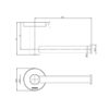 Radii Toilet Roll Holder Square Or Round Plate 04