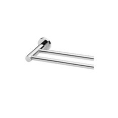 Radii Towel Rail Double 600mm Round Or Square Back Plate 01