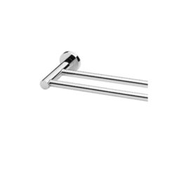 Radii Towel Rail Double 600mm Round Or Square Back Plate 01