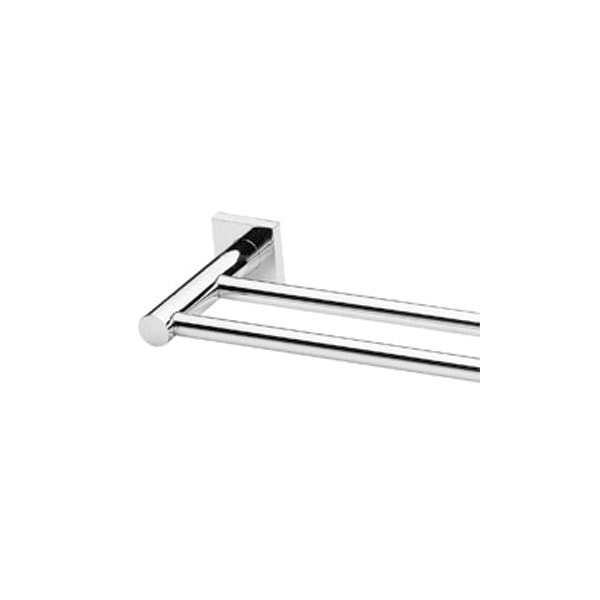 Radii Towel Rail Double 600mm Round Or Square Back Plate 02