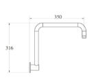 Shower Arms Round Squared Gooseneck 02