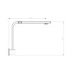 Shower Arms Square Fixed Gooseneck 02