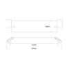 Soho Frosted Glass Shelf 600mm 04