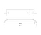 Soho Frosted Glass Shelf 600mm 04