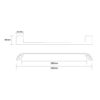 Soho Towel Rail Single 600mm 04