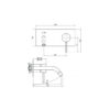Spillo Up Basin Mixer Wall Mount 159mm 02