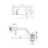 Spillo Up Basin Mixer Wall Mount 209mm 02
