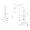 Subi Kitchen Mixer 200mm Gooseneck 02