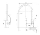 Subi Kitchen Mixer 200mm Gooseneck 02