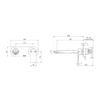 Subi Wall Mixer Set 180mm 02