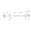 Subi Wall Mixer Set 280mm= 02