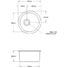 Th Cuisine 47 Round Sink Specs