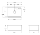 Th Cuisine 48x68 Rect Sink Specs