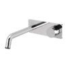 Toi Wall Basin Bath Set 180mm Chrome Matte Black