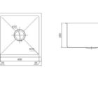 Uptown Utr2 25 Square Sink Specs