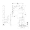 Vivid Slimline Pull Out Sink Mixer 06