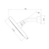 Vivid Slimline Shower Arm And Rose 155mm 02