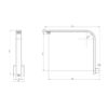 Vivid Slimline Shower Arm Square Back Plate 02