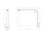 Vivid Slimline Shower Arm Square Back Plate 02