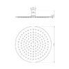 Vivid Slimline Shower Rose 300mm Round 02