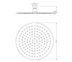 Vivid Slimline Shower Rose 300mm Round 02