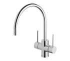 Vivid Slimline Twin Handle Sink Mixer 220mm 01