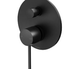 Vs791mb Vivid Slimline Shower Bath Diverter Mixer Matte Black