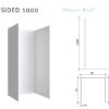Wall 3 Sided 1000 Specs