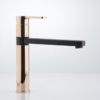 Zeos Sink Mixer In Rose Gold And Matte Black
