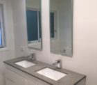 White Bathroom Mirrors Bevel 00001