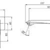 Ag785 Argo Wall Basin Set Line Drawing
