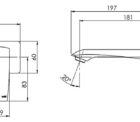 Ag785 Argo Wall Basin Set Line Drawing