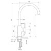 Faucet Pegasi M Sink Mix Curve 160 Specs