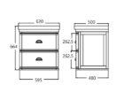 Stafford Wall Hung Vanity Specsrheh