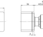 110 7800 Alia Shower Wall Mixer Line Drawing 01 1