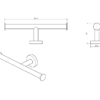 Abey Double Toilet Roll Holder Specs