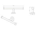 Abey Double Toilet Roll Holder Specs