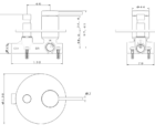 Abey Poco Wall Mixer Diveter Specs