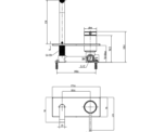 Abey Poco Wall Basin Set 158 Specs