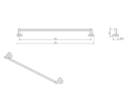 Abey Single Towel Rail Specs