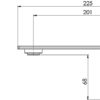 117 7610 Axia Wall Outlet 200mm Line Drawing 1