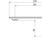 117 7610 Axia Wall Outlet 200mm Line Drawing 1