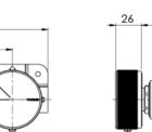 117 7920 Axia Twin Shower Mixer Line Drawing 2